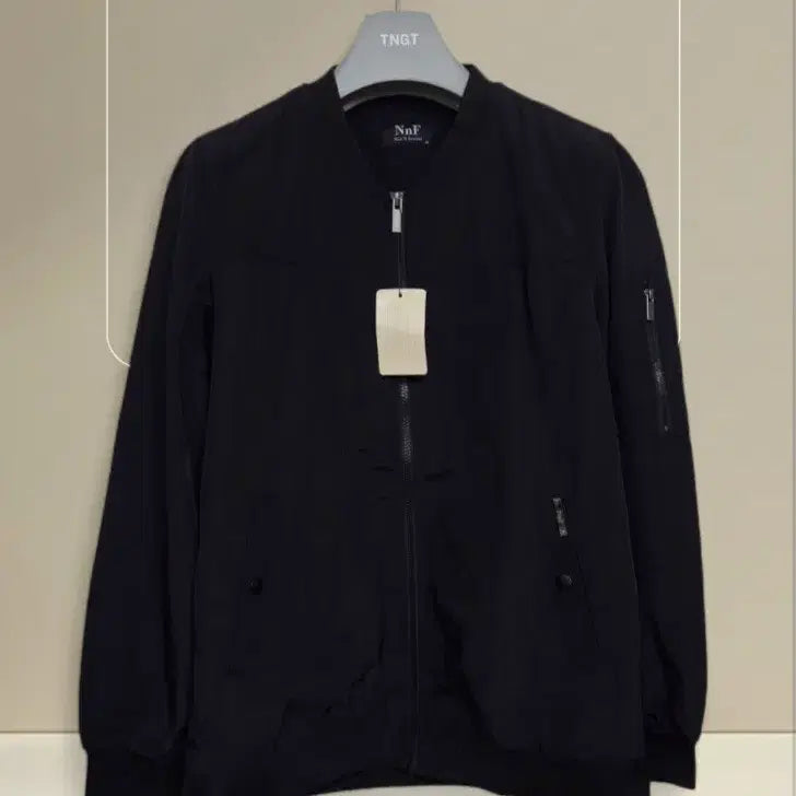 [BUNJANG] Men's Casual Bomber Jacket Black Size 95 / 95 새상품 남성 점퍼 95 블랙 검정 블루종 캐주얼 점퍼 잠바 새제품
