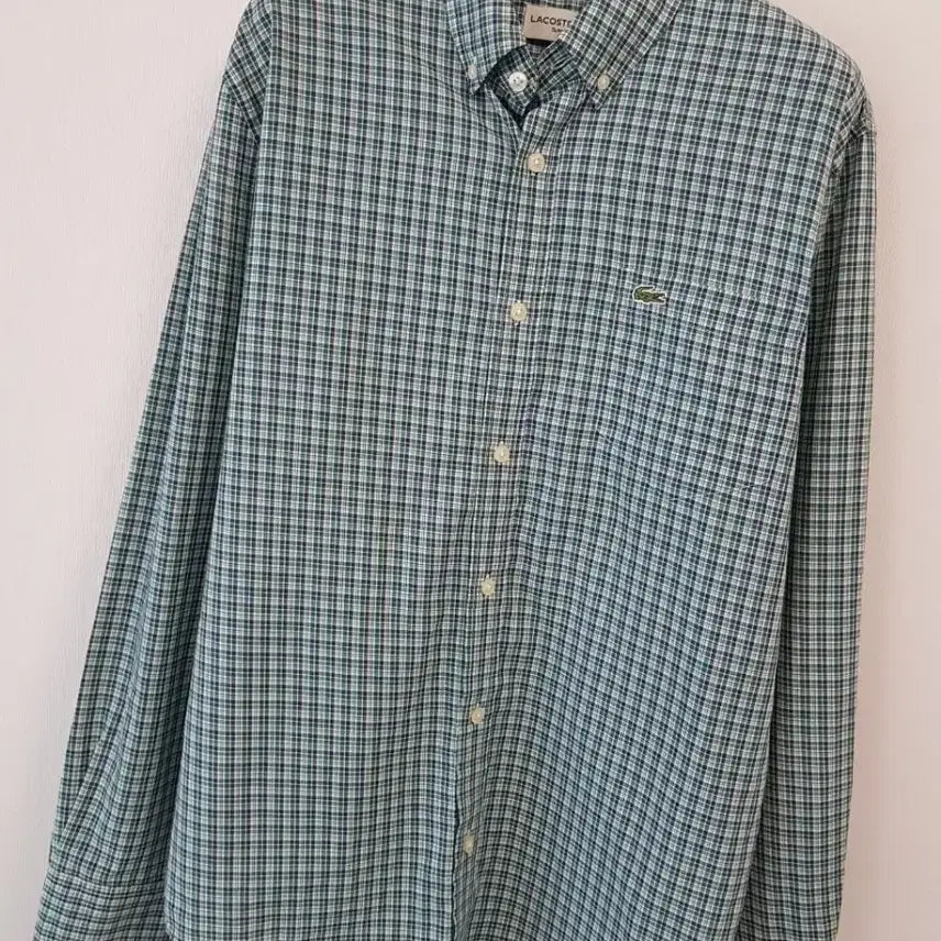 [BUNJANG] Lacoste Men's Check Shirt Size 40 / 라코스테 정품 남성체크셔츠