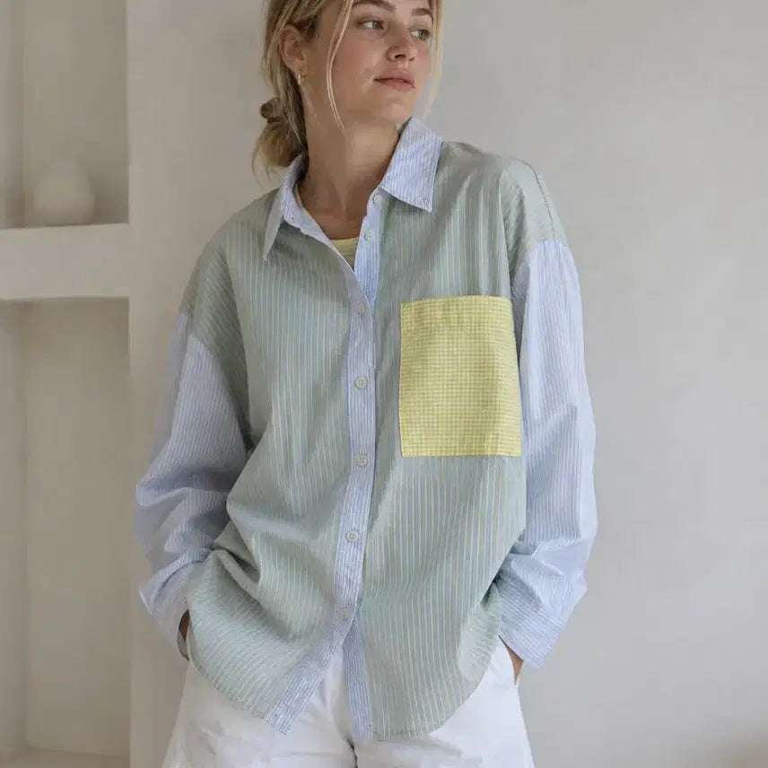 [BUNJANG] ZARA Striped Shirt / ZARA 스트라이프 셔츠