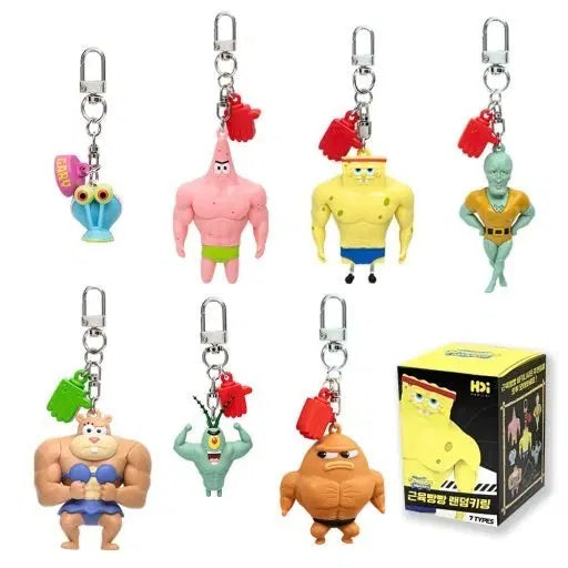 [BUNJANG] SpongeBob Muscle Spongebob Random Keyring / 스폰지밥 근육빵빵 랜덤 키링