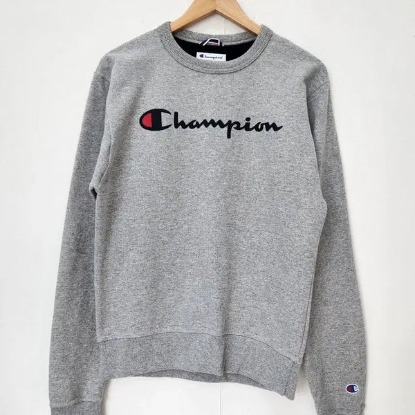 [BUNJANG] Champion Big Logo Sweatshirt Grey / [L] 챔피온 빅로고 맨투맨 그레이