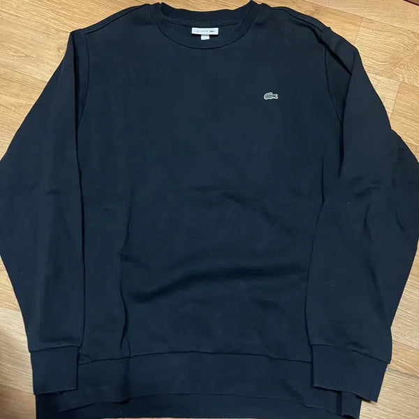 [BUNJANG] Lacoste Sweatshirt Black Size 110 (6) / 라코스테 맨투맨 블랙 110사이즈 (6사이즈) 백화점제품