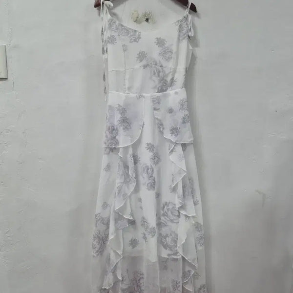 [BUNJANG] DAZY Floral Chiffon Maxi Dress / DAZY 하늘하늘 쉬폰 플라워 원피스