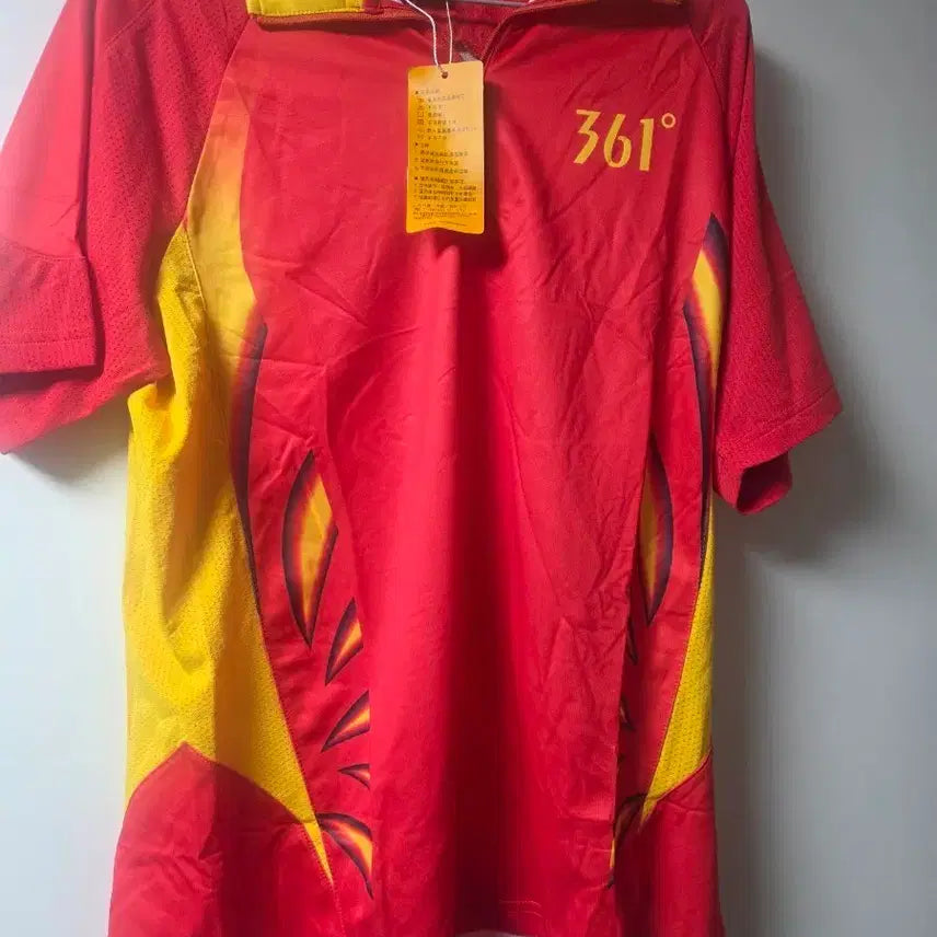 [BUNJANG] 361 Table Tennis Uniform - Red/Yellow - Size L / 361 탁구 유니폼 L사이즈