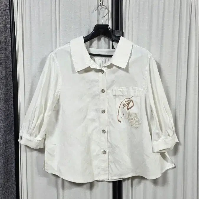 [BUNJANG] Linen Blouse (Size 66-77) / 고급스러운린넨블라우스(66-77)