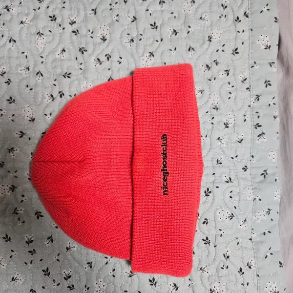[BUNJANG] Nice Ghost Club Red Beanie / 나이스고스트클럽 비니 레드