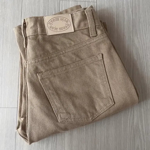 [BUNJANG] AvieMiu Beige Cotton Pants S / 아비에무아 베이지 면바지s