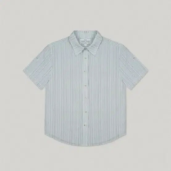 [BUNJANG] FOLNUA Stripe Short-Sleeve Shirt / FOLNUA 폴뉴아 스트라이프 반팔 셔츠