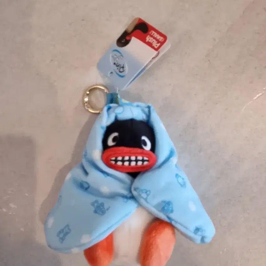 [BUNJANG] Pingu Blanket Keychain / 핑구 이불 환자 키링