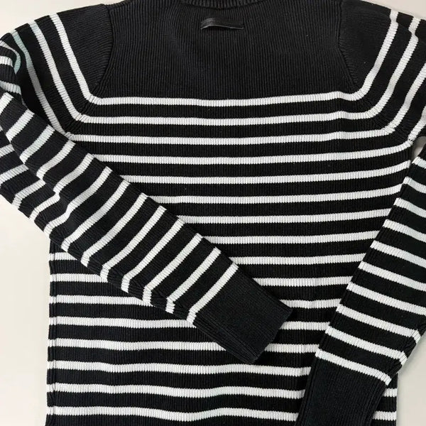 [BUNJANG] Diesel Striped Cotton Knit M / 디젤 스트라이프 면니트 M