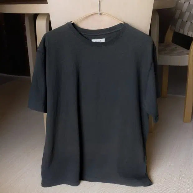 [BUNJANG] SSOLT Loop Hem T-shirt Charcoal Size 2 / 씨쏠트 루프햄 티셔츠 챠콜 2사이즈