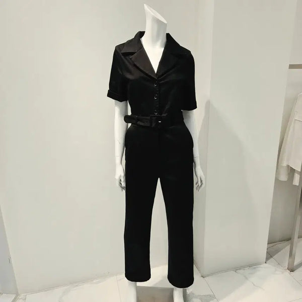 [BUNJANG] & Other Stories Belted Jumpsuit Black / 앤아더스토리즈 벨티드 점프슈트 (EUR 36/한국 사이즈 55)