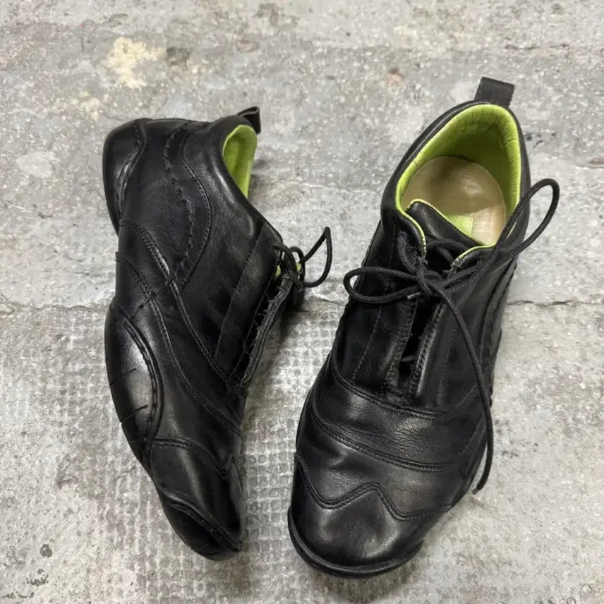 [BUNJANG] Marithe Francois Girbaud Moto Leather Sneakers / 마리떼 저버드 모토 레더 스니커즈