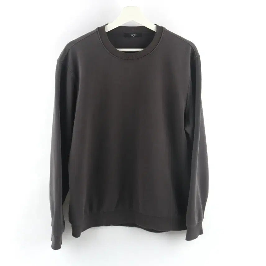 [BUNJANG] Topten Charcoal Crewneck Oversized Sweatshirt L / 100 / 탑텐 차콜 크루넥 오버핏 맨투맨 / P022 -051