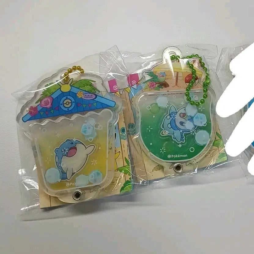 [BUNJANG] Pokemon Gacha Busan Acrylic Shaker Keyring Bundle (Degureo/Pachirisu) / 포켓몬 가챠 부산 아크릴 쉐이커 키링 일괄(데구레오/팽도리