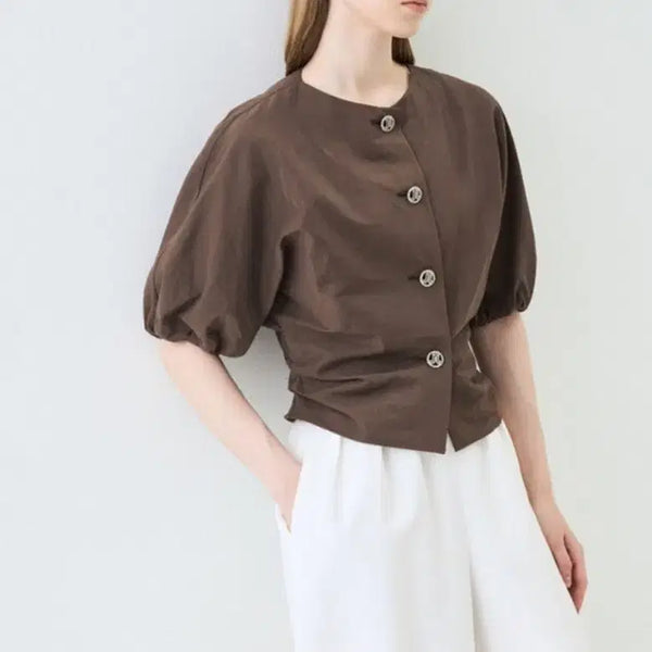 [BUNJANG] Hansem Lang Collection Linen Blend Dolman Sleeve Jacket - New / 한섬 랑방컬렉션 린넨 블렌드 돌먼 슬리브 자켓. 새상품