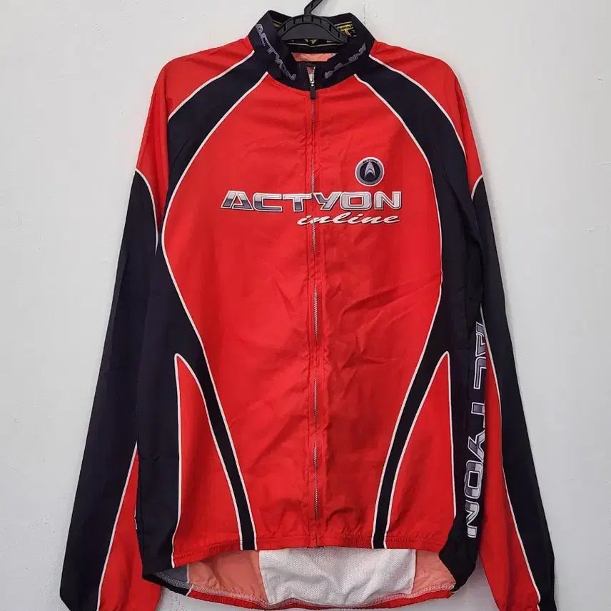 [BUNJANG] ACTYON Windbreaker Jacket Red/Black XL / (XL]  ACTYON 인라인 자전거 바람막이 자켓  레드/블랙