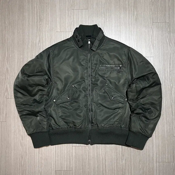 [BUNJANG] Arkham Highneck Bomber Jacket Khaki Size 2 / [아캄]하이넥 봄버 자켓/카키/size2