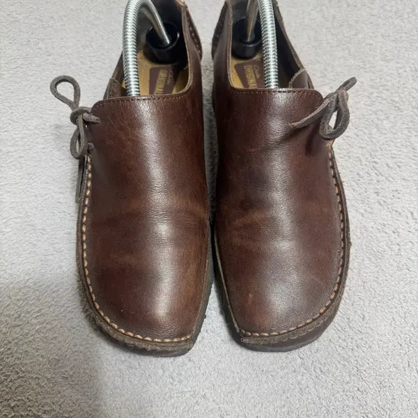 [BUNJANG] Clarks Lugger Leather Sneakers Brown / 클락스 러거 브라운 통가죽 레더 스니커즈 / 닥터마틴 레드윙