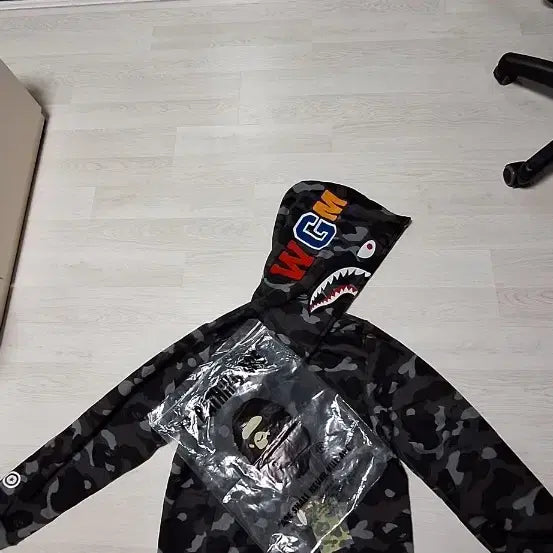 [BUNJANG] BAPE Shark Hoodie XL / 베이프 샤크후드