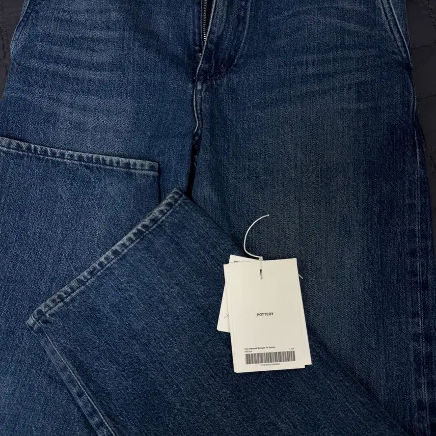 [BUNJANG] Porter Classic Selvage Straight Denim Jeans / 포터리 스트레이트 셀비지 데님