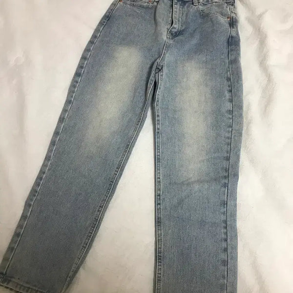 [BUNJANG] Light Wash Straight Fit Denim Pants / 연청데님팬츠
