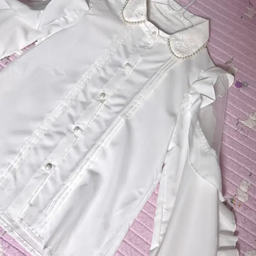 [BUNJANG] Sna Frill Blouse / 중브 양지뢰 스나 프릴 블라우스