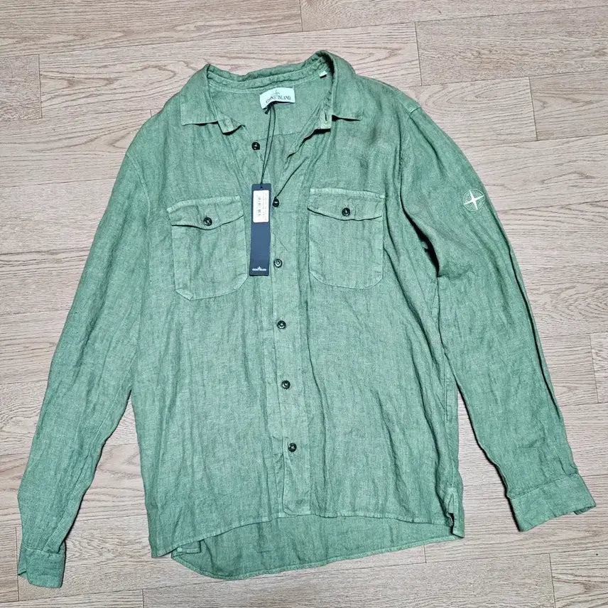 [BUNJANG] Stone Island Linen Shirt / 스톤아일랜드 린넨셔츠