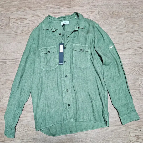 [BUNJANG] Stone Island Linen Shirt / 스톤아일랜드 린넨셔츠