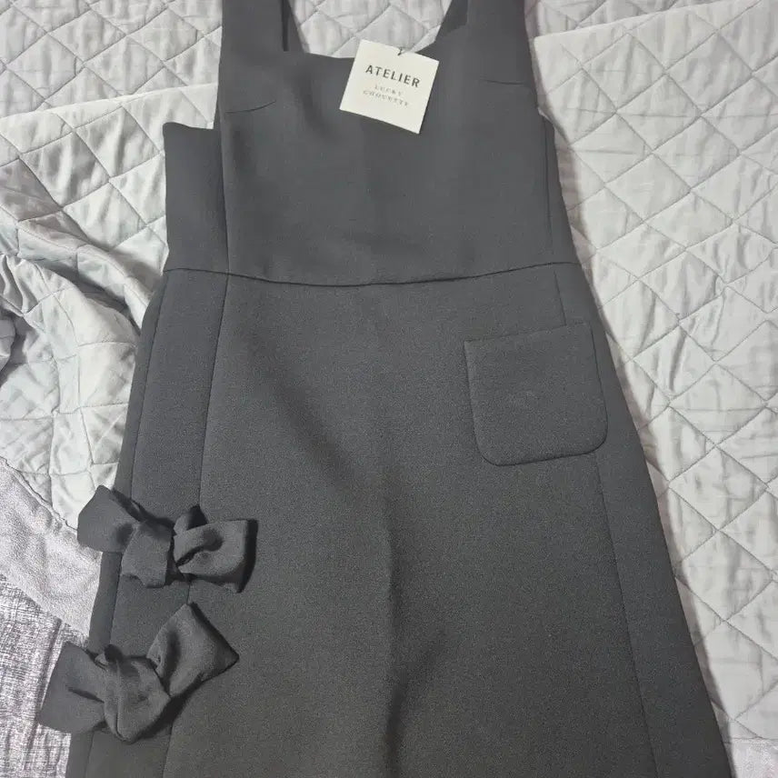[BUNJANG] Lucky Chouette Black Mini Dress / 럭키슈에뜨 블랙 미니 원피스