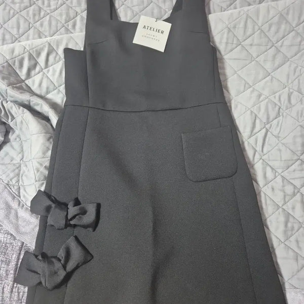 [BUNJANG] Lucky Chouette Black Mini Dress / 럭키슈에뜨 블랙 미니 원피스