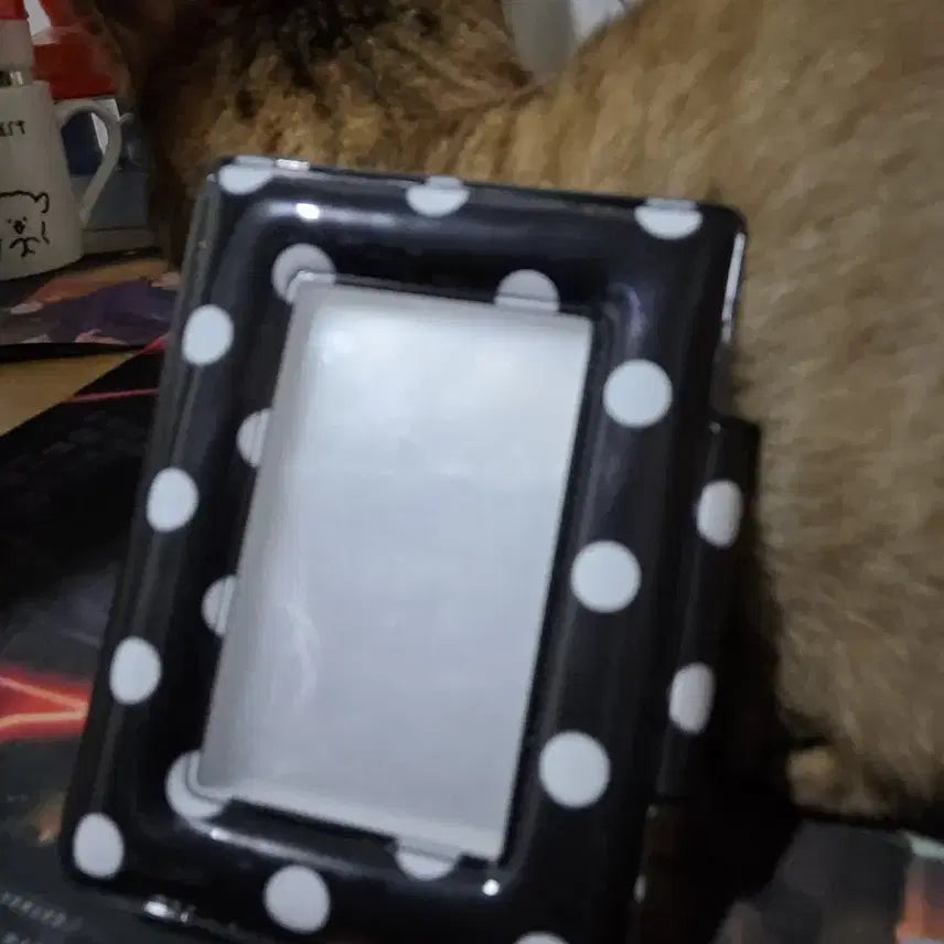 [BUNJANG] Airy Vintage Water Drop Pattern Black Photocard Binder / 에어리 빈티지 물방울 무늬 검정색 포카바인더