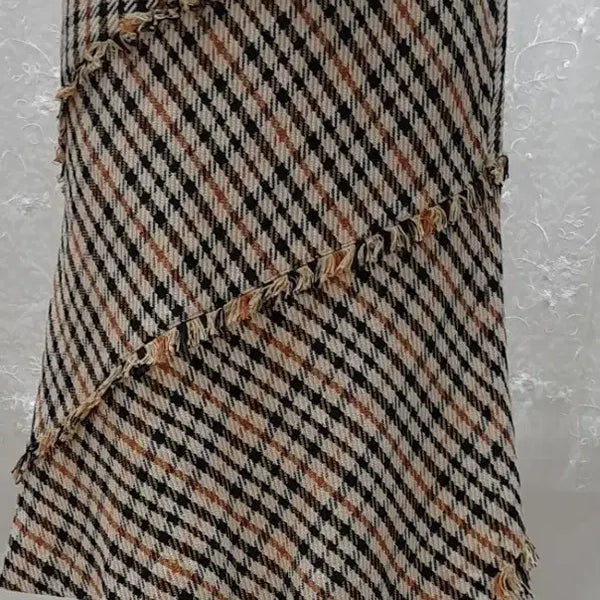 [BUNJANG] Daks Check Pattern Midi Skirt / 닥스 체크 스커트 27