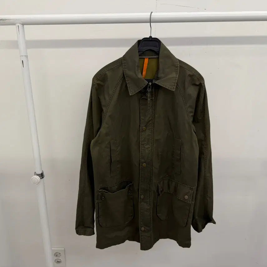 [BUNJANG] Vintage Khaki Nylon Field Jacket / 빈티지 카키 필드 자켓