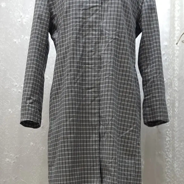 [BUNJANG] Marks & Spencer Checked Long Jacket / MARKS & SPENCER  체크 롱자켓 F