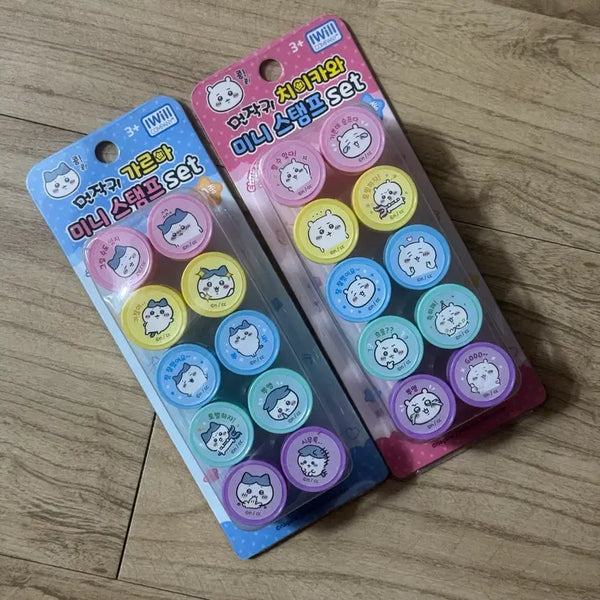 [BUNJANG] Monjaki Mini Stamp Set (2 Types, Sealed) / (미개봉/새상품) 먼작귀 미니 스탬프 세트 2종