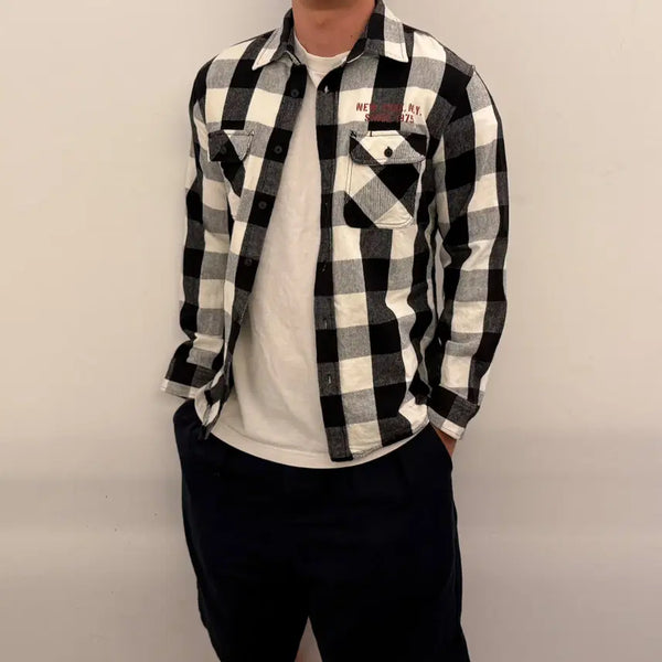 [BUNJANG] Avirex Flannel Check Shirt / 아비렉스 플란넬 체크 셔츠