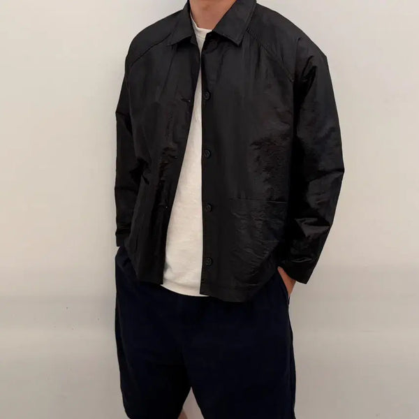 [BUNJANG] Frenzy Oversized Nylon Shirt Jacket / 프렌시 오버핏 나일론 셔츠 자켓