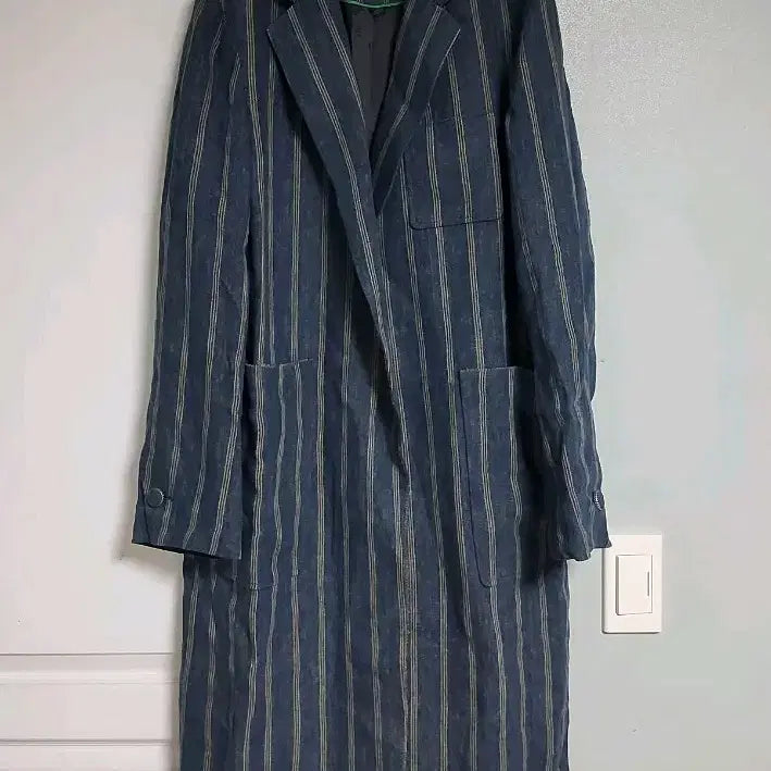 [BUNJANG] Sage Studio Stripe Long Jacket / 세이지 스튜디오 스트라이프 롱 자켓 팔아요