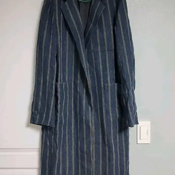 [BUNJANG] Sage Studio Stripe Long Jacket / 세이지 스튜디오 스트라이프 롱 자켓 팔아요