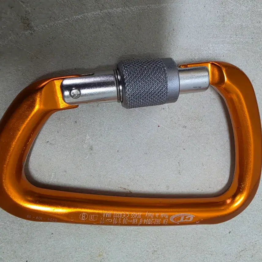 [BUNJANG] CT Carabiner Orange Locking Carabiner / CT 카라비너 오렌지색 잠금 카라비너
