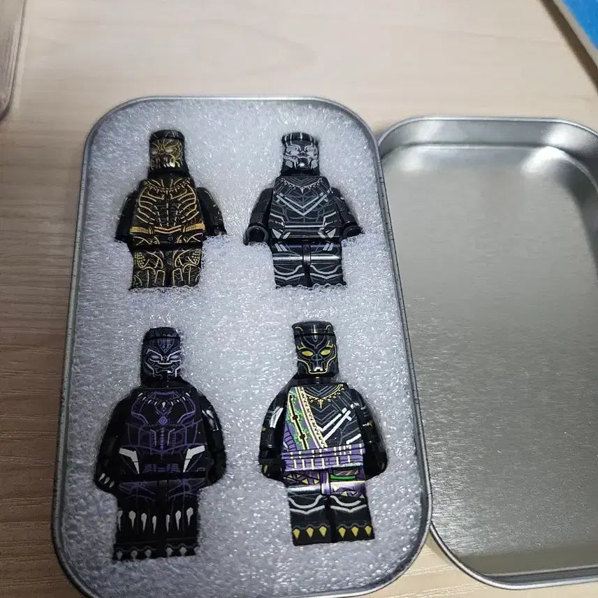 [BUNJANG] LEGO Custom Marvel Black Panther 4-Figure Bundle Set / 레고 커스텀 피규어 마블 블랙팬서 4종 일괄