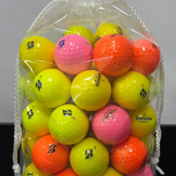 [BUNJANG] Bridgestone Grade A Glossy Color Used Golf Balls - 50 Count / 브리지스톤 A급 유광 컬러 로스트볼 50구 중고골프공