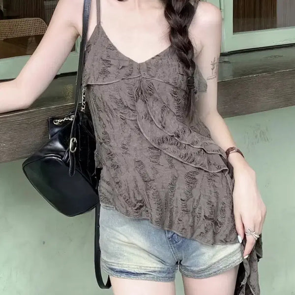 [BUNJANG] Layered Sleeveless Top / (실물착샷o)레이어드 슬리브 나시