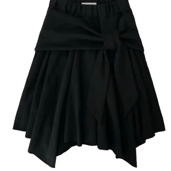 [BUNJANG] CHEME.C Unbalanced Skirt / 체메씨 보우 언발란스 스커트