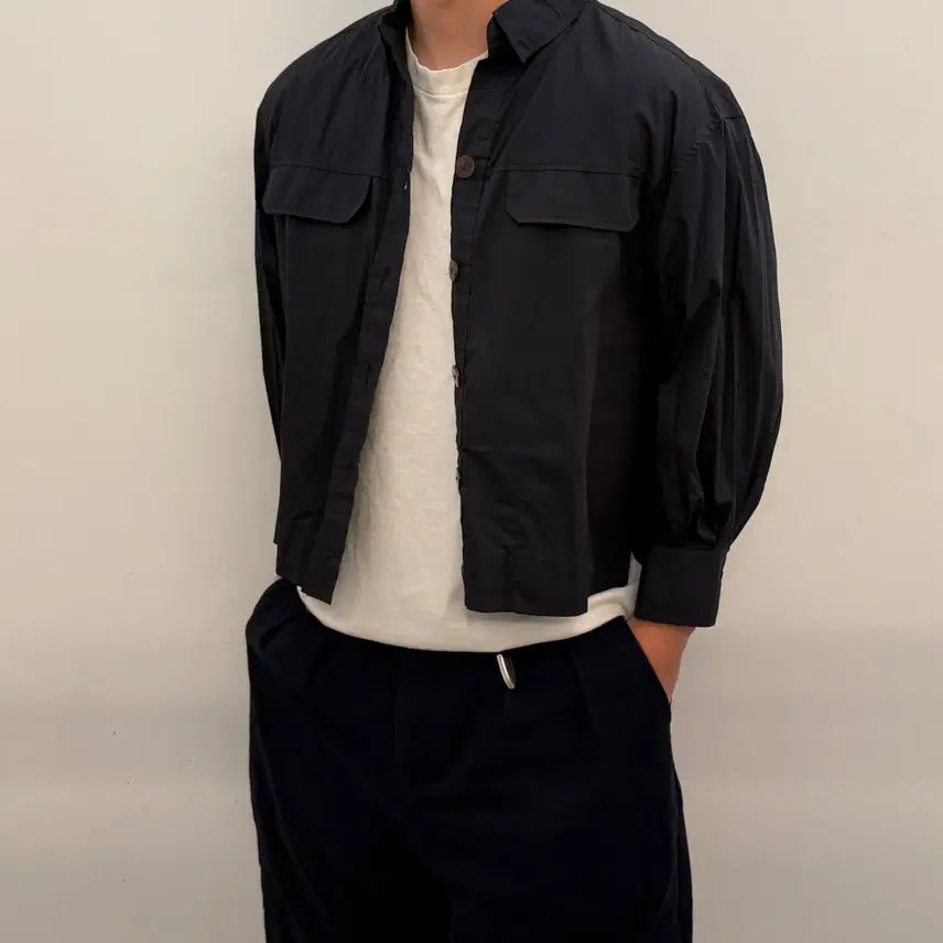 [BUNJANG] Vintage Nylon Shirt Jacket / 빈티지 나일론 셔츠 자켓