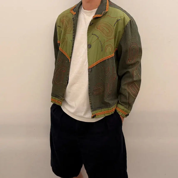 [BUNJANG] Japanese Vintage Embroidered Detail Jacket / jpn 빈티지 자수 디테일 자켓