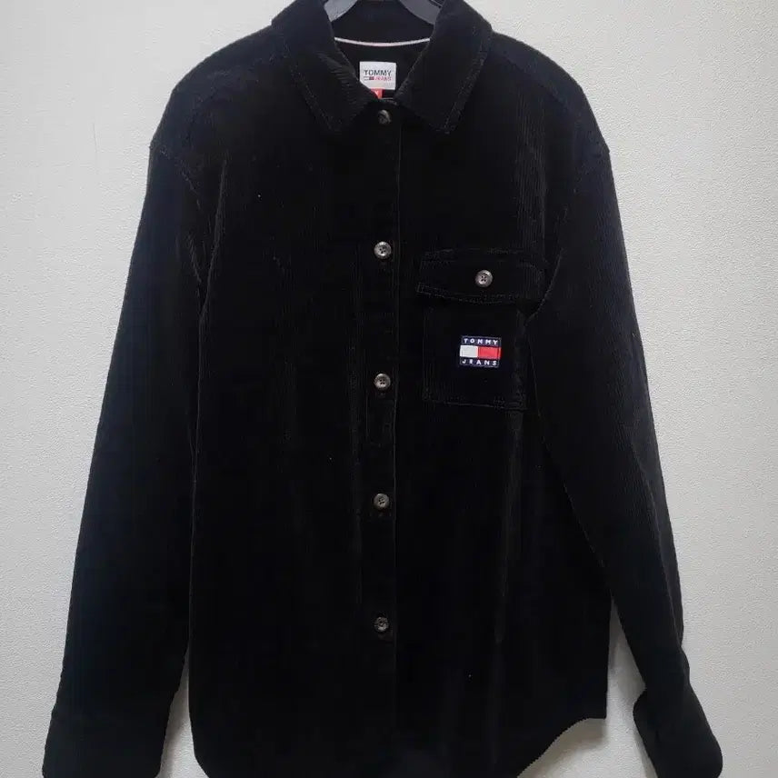 [BUNJANG] Tommy Jeans Corduroy Shirt Black / 타미진스 코듀로이 셔츠 블랙