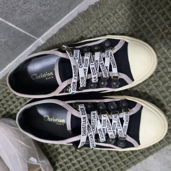[BUNJANG] Christian Dior B23 Sneaker Black Canvas / 크리스찬 디올 블랙 스니커즈