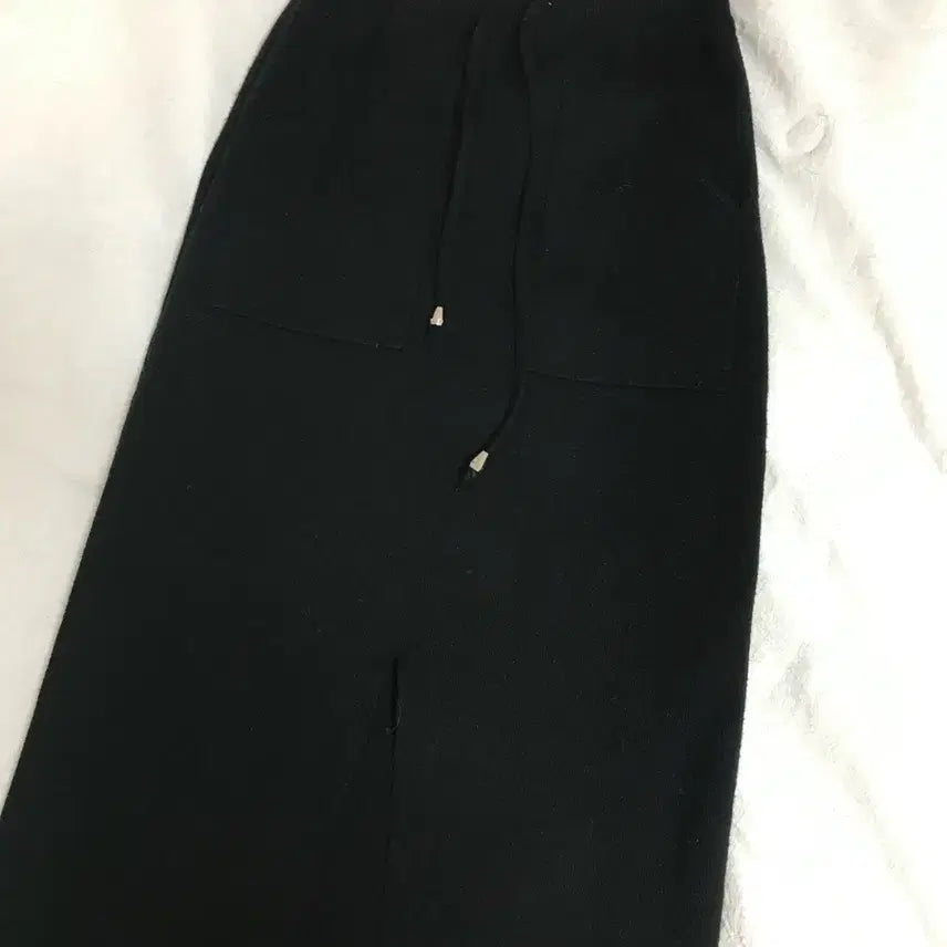 [BUNJANG] Black Knit Long Skirt / 블랙 니트 스커트
